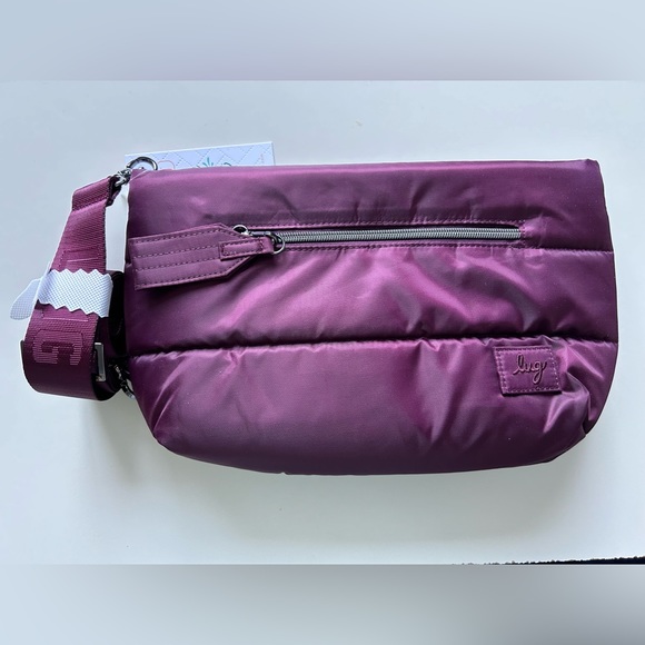 LUG MOONWALK CROSSBODY BAG WINE NWT - Picture 6 of 7